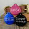 CLEARANCE SALE / Aluminum Circle / LASER Engraved / *3 Tags for $12-