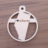 I Love Alberta Ornament
