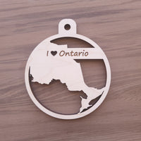 I Love Ontario Ornament