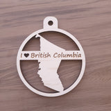 I Love British Columbia Ornament