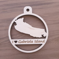 I Love Gabriola Island Ornament