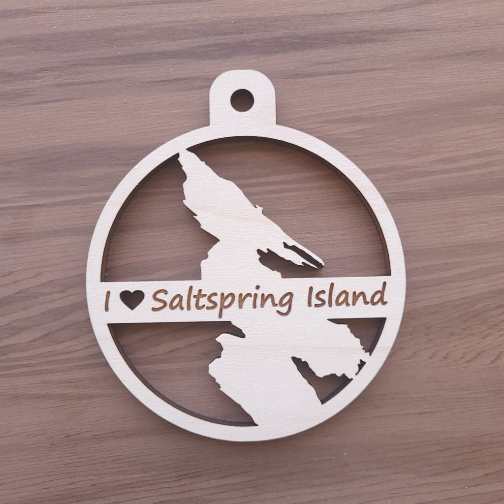 I Love Saltspring Island Ornament