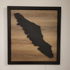 Framed LED Vancouver Island Wall Art