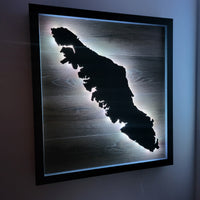 Framed LED Vancouver Island Wall Art