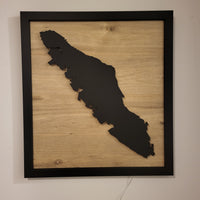 Framed LED Vancouver Island Wall Art