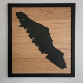 Framed LED Vancouver Island Wall Art