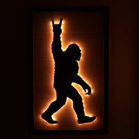 Bigfoot Rock On Wall Art