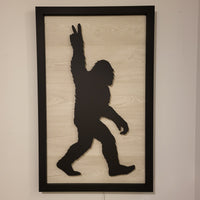 Bigfoot Peace Sign Wall Art