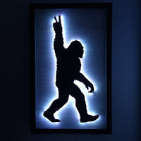 Bigfoot Peace Sign Wall Art