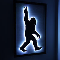 Bigfoot Peace Sign Wall Art