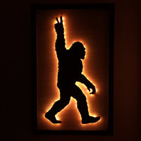 Bigfoot Peace Sign Wall Art