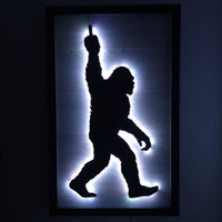 Bigfoot Middle Finger Wall Art