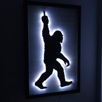 Bigfoot Middle Finger Wall Art
