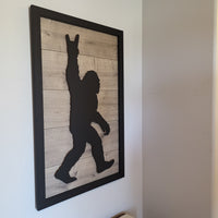 LED Bigfoot Rock On Wall Art