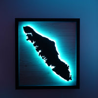 LED Vancouver Island Wall Art