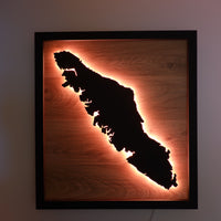LED Vancouver Island Wall Art