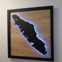 LED Vancouver Island Wall Art