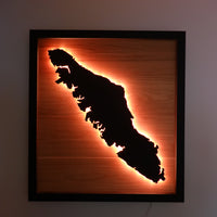 LED Vancouver Island Wall Art