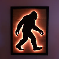LED Walking Bigfoot Wall Art