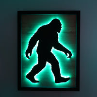 LED Walking Bigfoot Wall Art