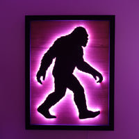 LED Walking Bigfoot Wall Art