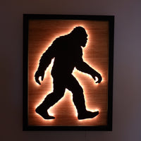 LED Walking Bigfoot Wall Art