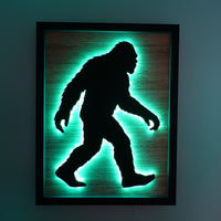 LED Walking Bigfoot Wall Art
