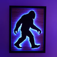 LED Walking Bigfoot Wall Art