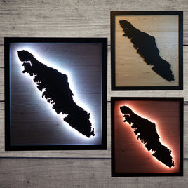 LED Vancouver Island Wall Art