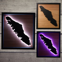 LED Vancouver Island Wall Art