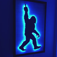 Bigfoot Middle Finger Wall Art
