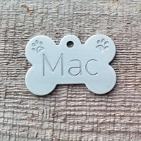 BONE with PAWS / Deep Engraved Stainless Steel