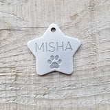 STAR with PAW / Deep Engraved Stainless Steel