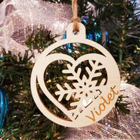 Heart & Snowflake Ornament