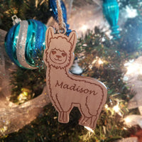 Wood Llama Ornament/*1 for $12/2 for $20/3 for $26-