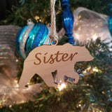 Wood Bear Family Ornament/*1 for $11/2 for $18/3 for $23-
