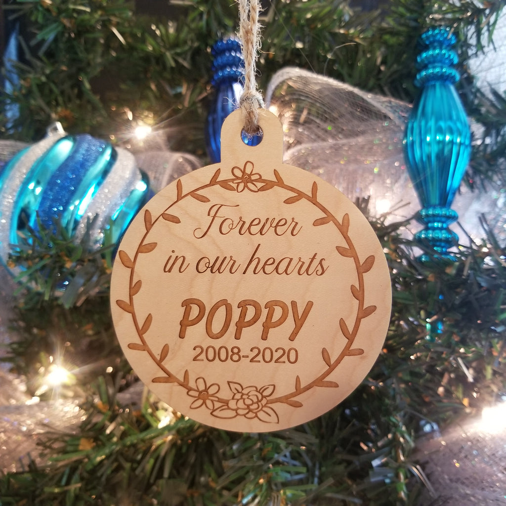 Forever in our hearts Ornament/*1 for $12/2 for $20/3 for $26-