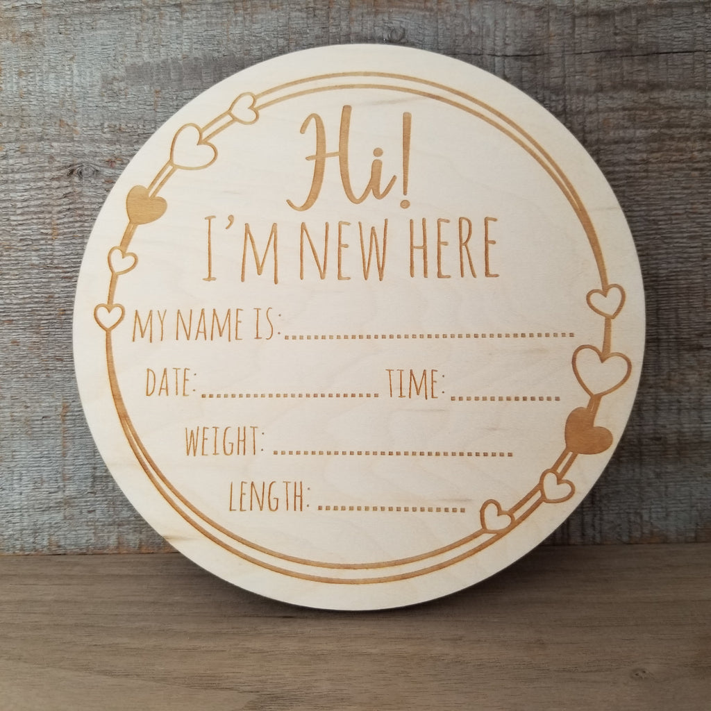 New Baby Announcement Sign