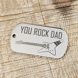 Design Your Own / MILITARY TAG KEYCHAIN / Fiber Engraved / Polished Stainless