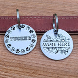 LARGE Stainless Round Tag