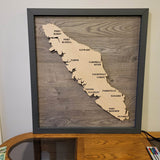 Framed LED Vancouver Island Wall Art