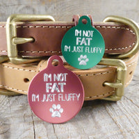 Aluminum Circle / I'M NOT FAT / DIAMOND Engraved