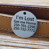LARGE Stainless Round Tag