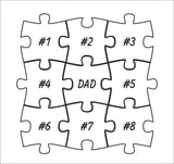 Dad Puzzle Sign
