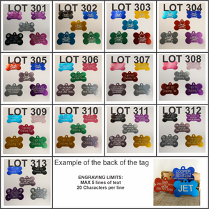 EXTRA LARGE BONES / BLOWOUT SALE / 5 TAGS FOR $12